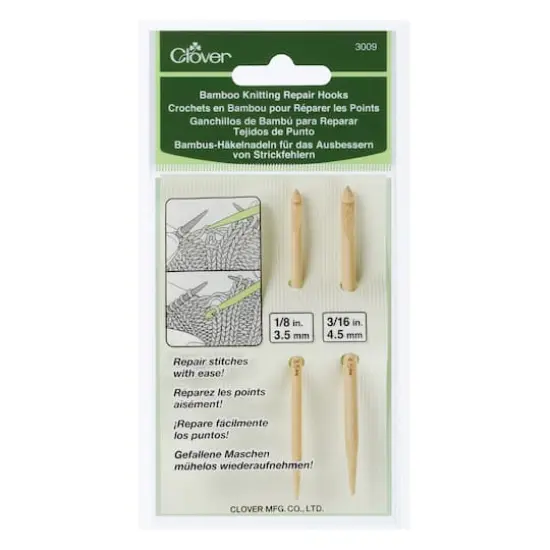 Clover Bamboo Knitting Repair Hooks {5}