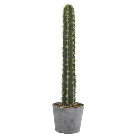3.5ft. Cactus Artificial Plant in Stone Planter {1}