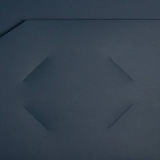 JAM Paper Heavy Duty Plastic 2-Pocket Folders, 6ct. Navy Blue {6}