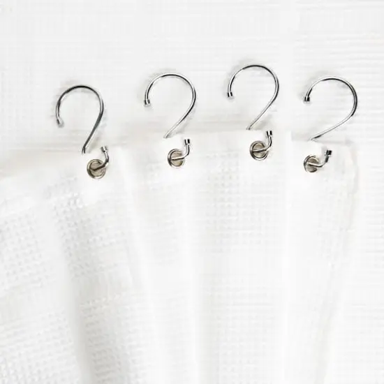 Bath Bliss Chrome 12 Piece S-Hook Shower Curtain Rings {3}