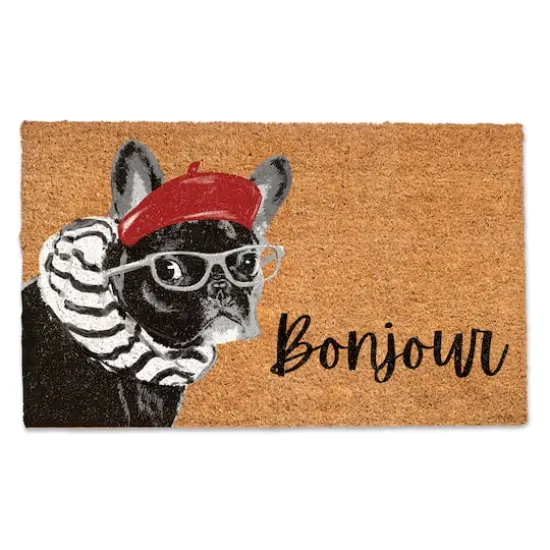 Bonjour Frenchie Doormat {1}