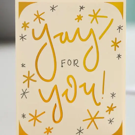Cricut Joy&trade; Insert Cards Cream & Gold Matte Holographic {6}