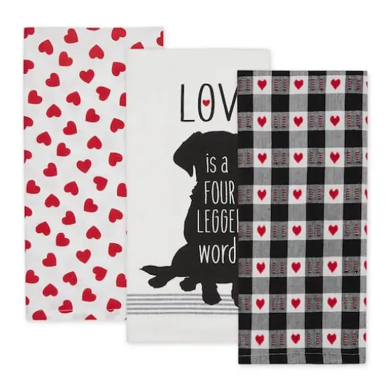 Assorted Dog Love Dishtowel (Set of 3) {4}