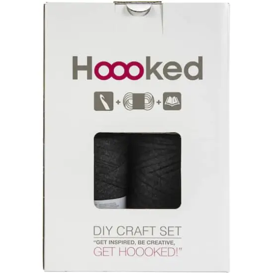 Hoooked Zpagetti Yarn Revisto Basket Kit Anthracite {1}