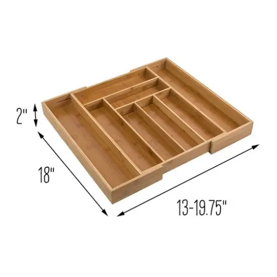 Honey Can Do Expandable Large Silverware Bamboo Drawer Organizer {6}