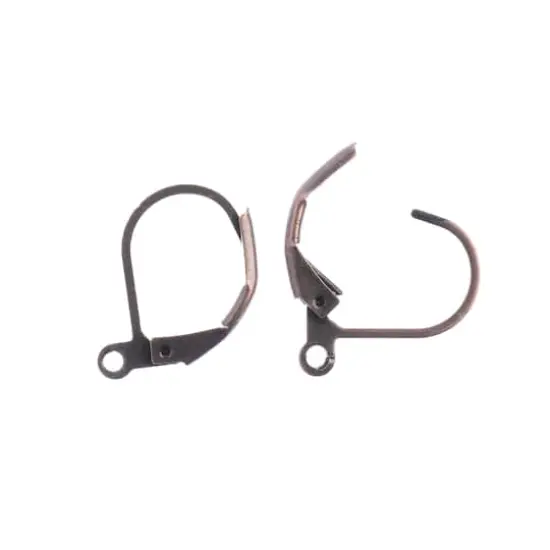 John Bead Must Have Findings 15mm Leverback Earwire, 12ct. Antique Copper {4}