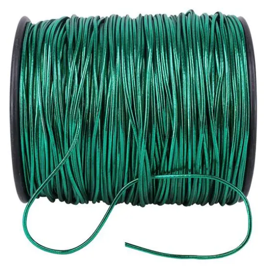 JAM Paper 1/16" Home D&eacute;cor Trimmings Stretch Cord Green {1}