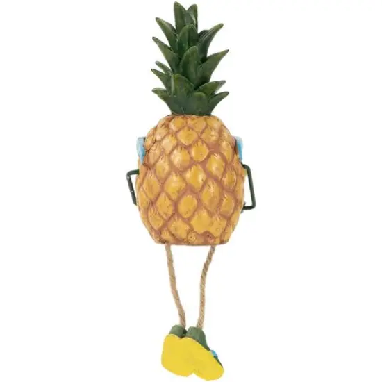 10" Tropical Boy Pineapple with Cocktail and Dangling Legs {6}