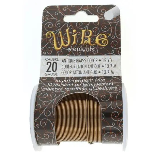 The Beadsmith&reg; Wire&trade; Elements 20 Gauge Tarnish-Resistant Wire Antique Brass {1}