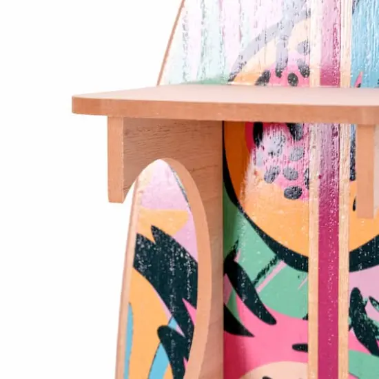 American Art Decor Tipsy Fruit Surfboard Wine Rack - 8" x 25.5" x 7.5" {4}