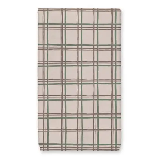 Happy Holidays Plaid Tea Towel Set {4}
