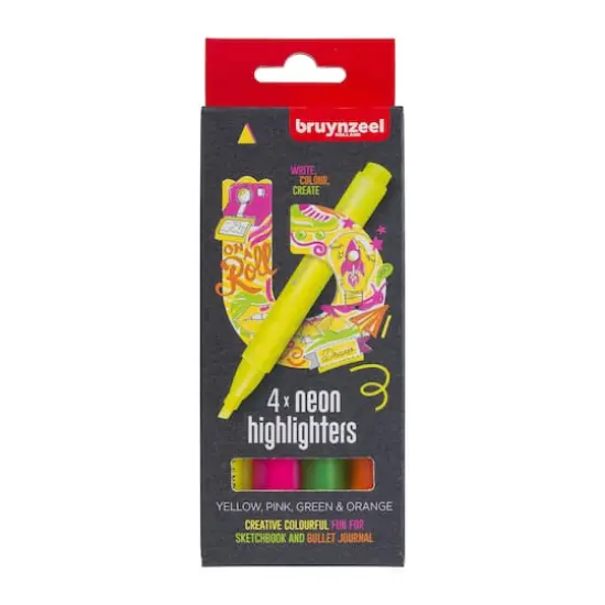 Bruynzeel Neon Colors 4 Highlighter Set {1}