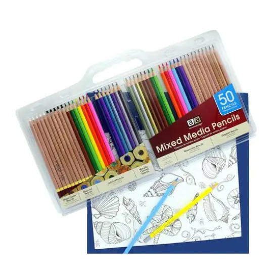 Art Advantage&reg; 50 Piece Mixed Media Pencil Set {5}