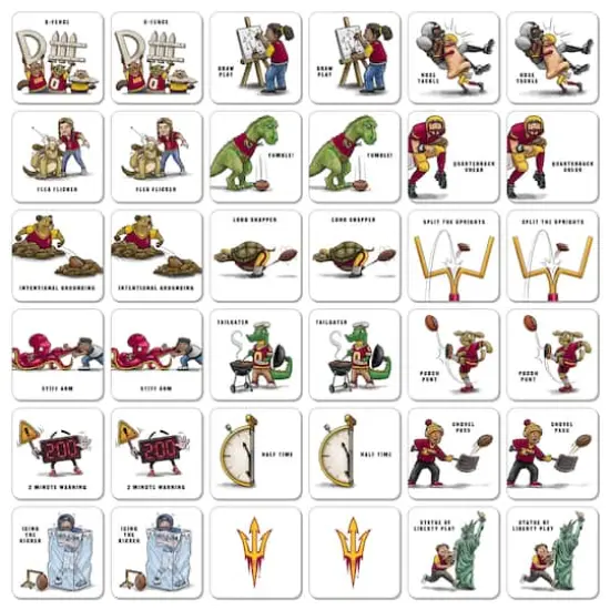 College Team Licensed Memory Match Game Arizona State Sun Devils {4}