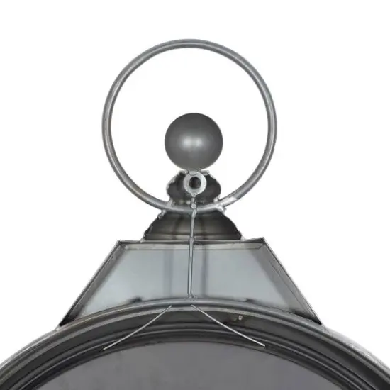 30" Brown Metal Coastal Wall Clock {6}