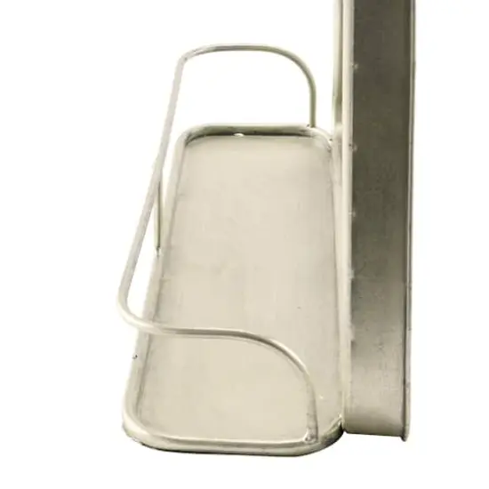 Hello Honey&reg; Gold Rectangle Wall Mirror with Shelf {8}