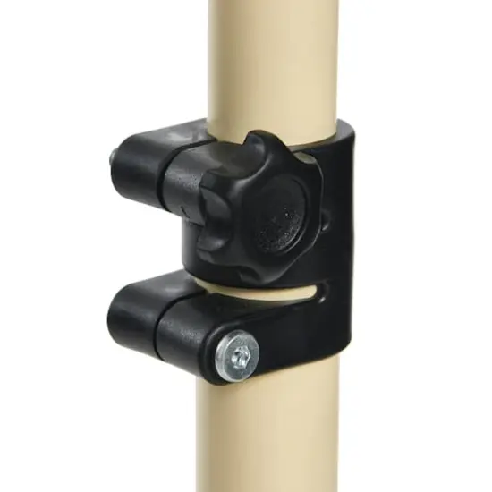 Hello Honey&reg; Modern Adjustable C-Shaped End Table Cream {7}