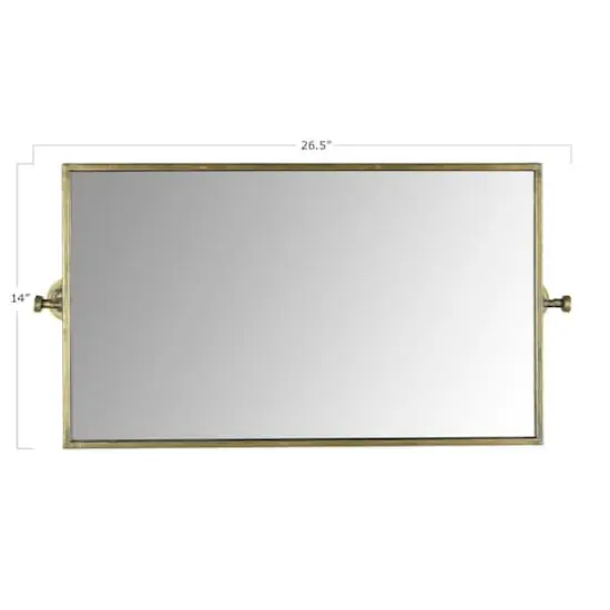 Hello Honey&reg; 28" Metal Swivel Wall Mirror {8}