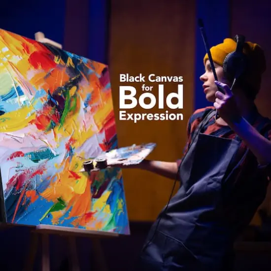 ArtSkills&reg; 2 Pack Black Stretched Canvases {7}