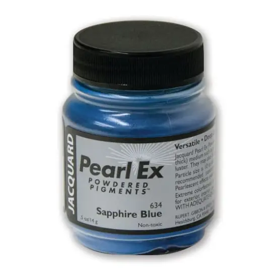 Jacquard Pearl Ex Pigment, 0.5oz. Sapphire Blue {1}