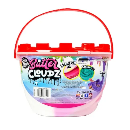 Compound Kings® Rasberry Smoothie Butter Cloudz Scented Slime {5}