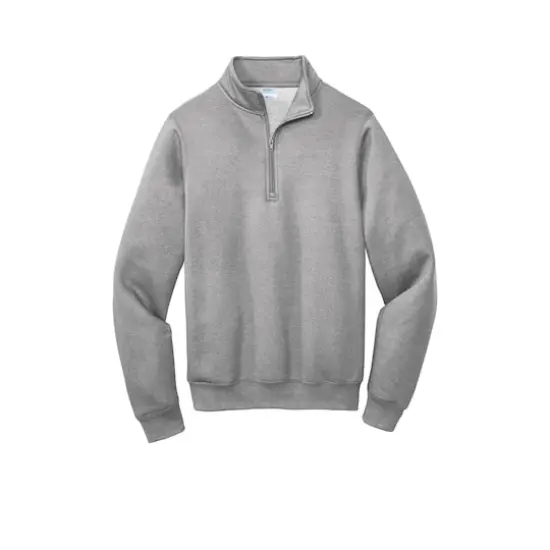 Port & Company® Core Fleece 1/4 Zip Pullover Sweatshirt Athletic Heather {1}