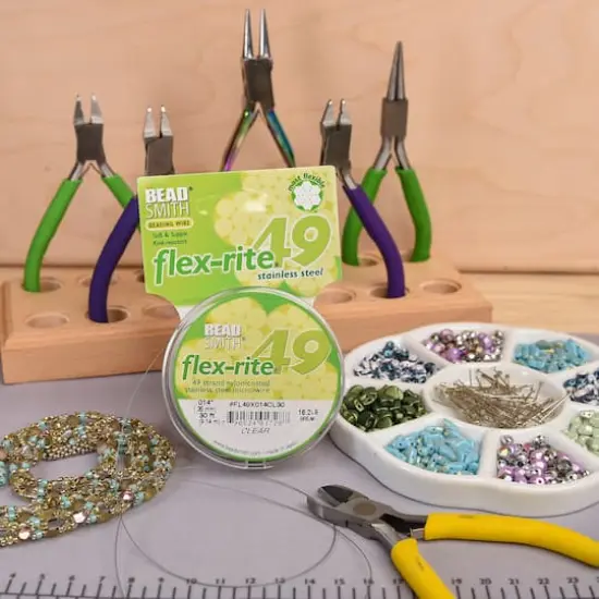 Flex-Rite&reg; 0.014" Clear 49 Strand Beading Wire {7}