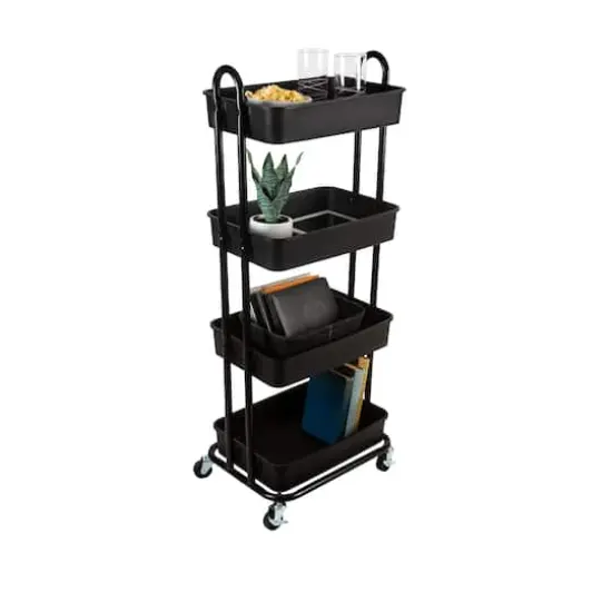 Organize It All 4-Tier Rolling Multifunctional Storage Cart {3}