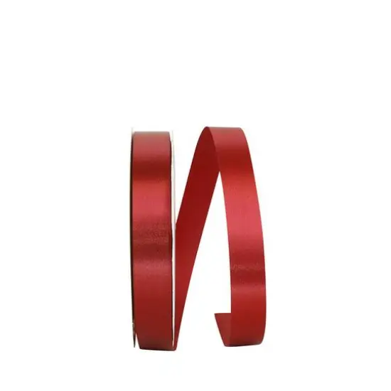 JAM Paper 7/8" x 100yd. Single Face Satin Allure Ribbon Sherry {1}