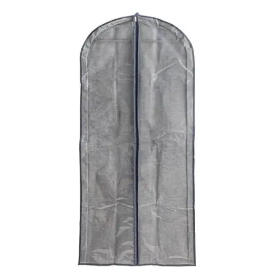 Household Essentials 56" Denim Blue Hanging Zippered Garment Storage Bag, 2ct. {7}