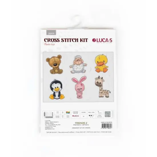 Luca-S Friends 2 Plastic Canvas Counted Cross Stitch Kit {3}