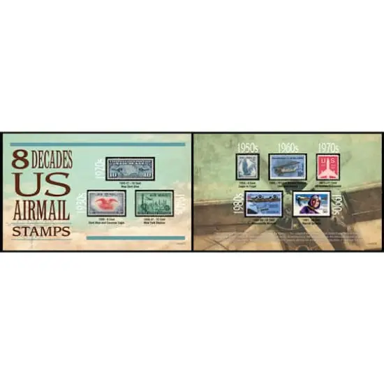 Eight Decades of U.S. Airmail Stamps {1}