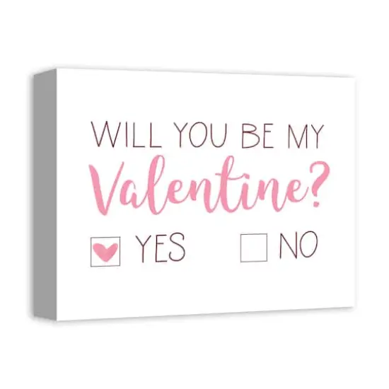 Be My Valentine Choice 11" x 14" Canvas Wall Art {3}