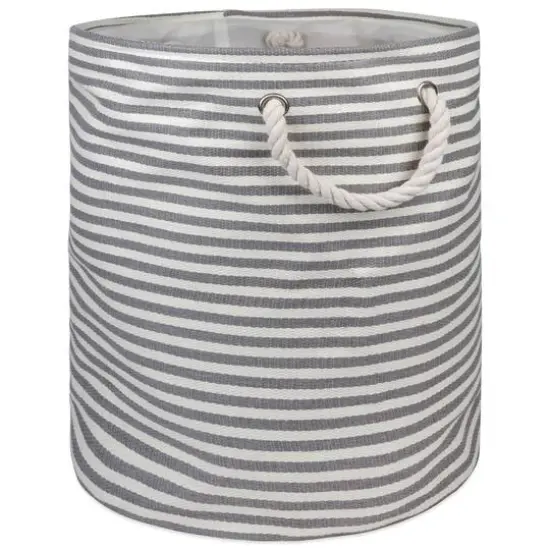 DII&reg; 20" Pinstripe Woven Paper Storage Bin Rose {2}