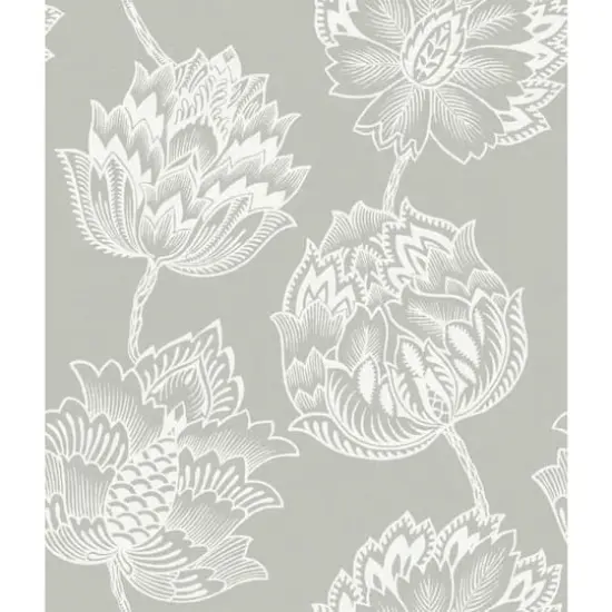 RoomMates Batik Jacobean Peel & Stick Wallpaper Taupe and White {1}