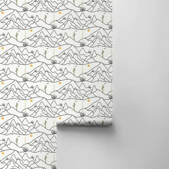 Elana Gabrielle Desert Afternoon Peel & Stick Wallpaper Tuxedo {8}