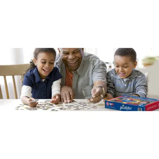 College Team Retro Series 500 Piece Puzzle Kansas Jayhawks {4}