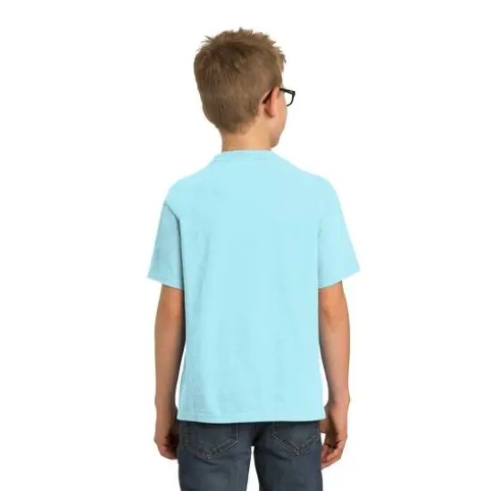 Port & Company&reg; Beach Wash Garment-Dyed Youth T-Shirt Glacier {6}