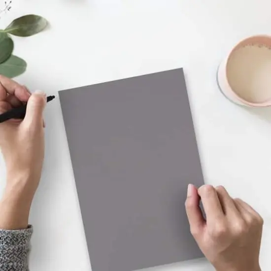 JAM Paper Matte 8.5" x 11" 80lb. Cardstock, 50 Sheets Dark Gray {4}