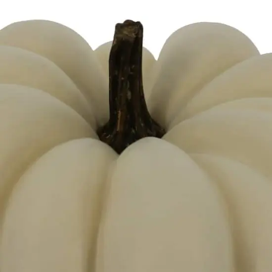 12" Flat Cream Decorative Pumpkin by Ashland&reg; {3}