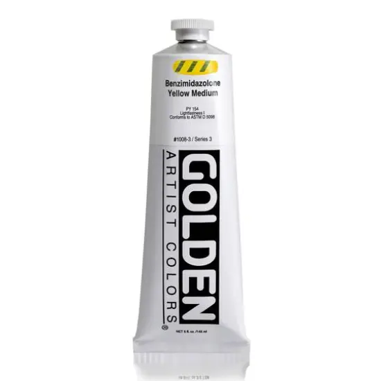 Golden&reg; Heavy Body Acrylic Paint, 5oz. 1008 Benzimidazolone Yellow Medium {1}