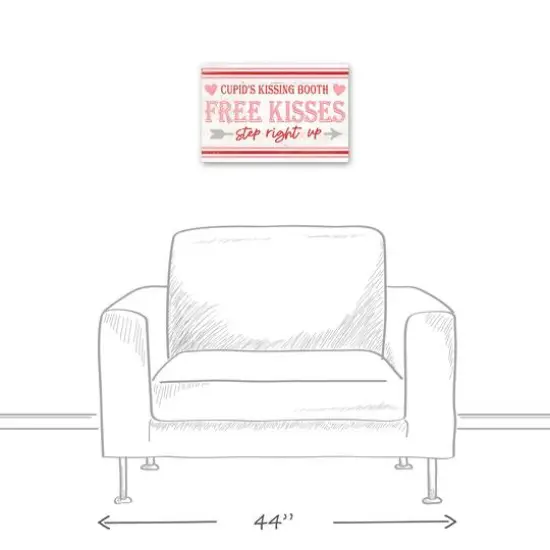 Cupid Kissing Booth Canvas Wall Art {6}