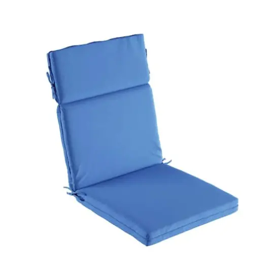 Hastings Home Blue High Back Patio Chair Cushion {1}