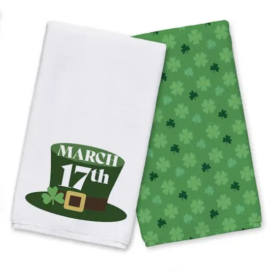 March 17th Top Hat Tea Towel Set {1}