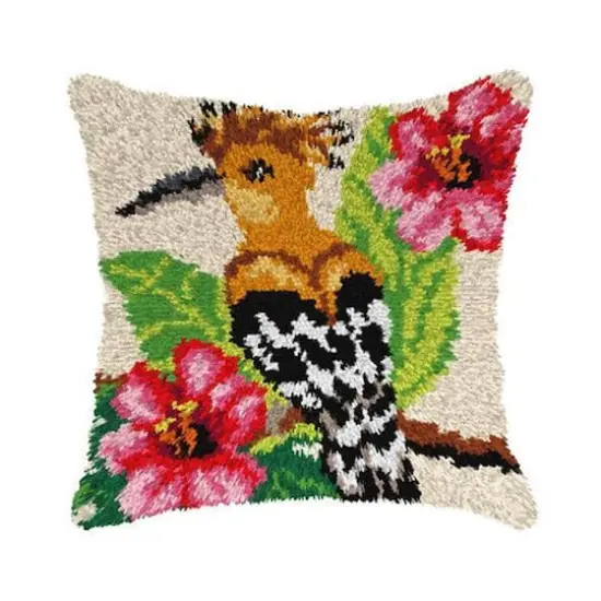Orchidea Hoopoe Latch Hook Cushion Kit {1}