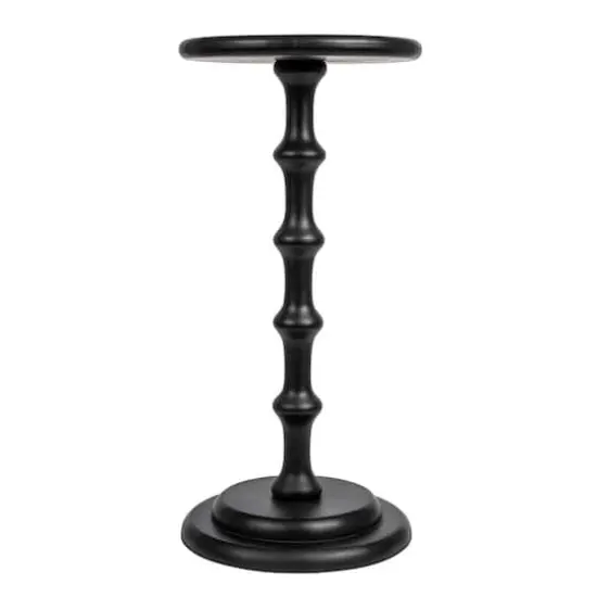 Hello Honey&reg; 25" Pedestal Cocktail Side Table Black {4}