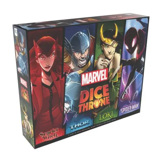 Marvel Dice Throne 4-Hero Box: Scarlet Witch, Thor, Loki, Spider-Man {1}