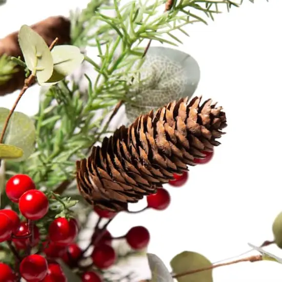Glitzhome&reg; Christmas Pine, Eucalyptus & Berry Tree {5}