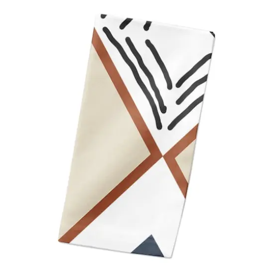 Diamond Triangle 10" x 10" Cotton Twill Napkin {3}