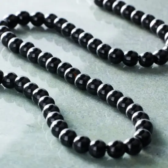 Round Black Jasper Beads, 4mm by Bead Landing&trade; {3}